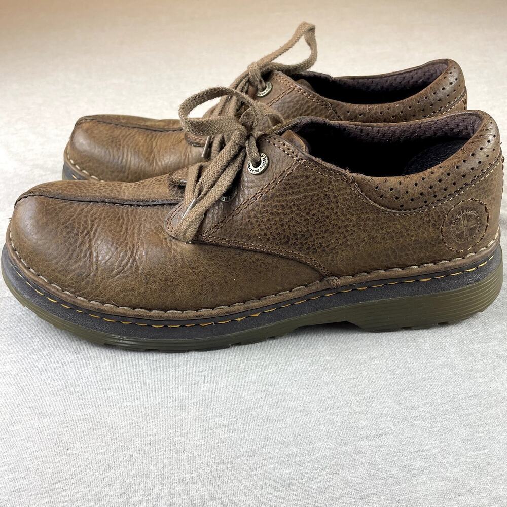 Dr. Martens Nevin Brown Leather Shoes 43 US 10 Chunky Split Seam